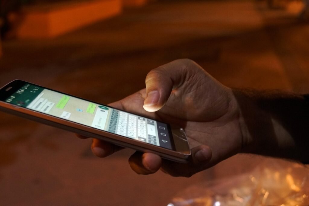 cellular, hand, smartphone, night, contact, messages, chat, internet, mobile, phone